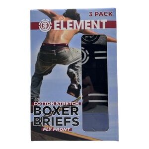 Element Cotton Stretch Men's Boxer Briefs With Fly Front